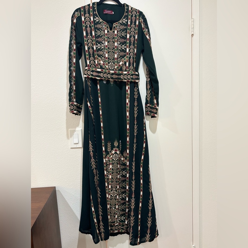 Palestinian embroidery traditional dress